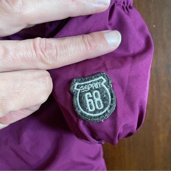 Esprit Purple Hooded Baby Girl Winter Coat Pockets Size 12 Months - Picture 4 of 11